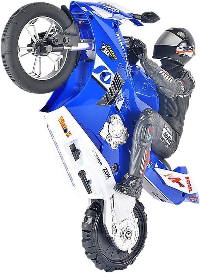 Bhavenu دراجة بهافينو النارية البهلوانية التي تعمل بالتحكم عن بعد - سرعة عالية تصل إلى 20 كم/ساعة، انزلاق ودوران، دراجة أحادية العجلة للطرق الوعرة - هدية لعبة كهربائية للأطفال والكبار - Image 2